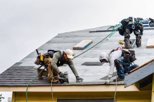 Professional Roof Installation technician working in Chatham, NJ